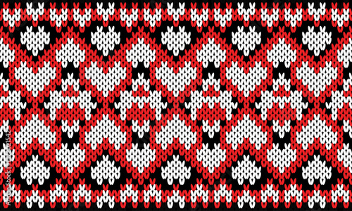 Seamless printable knitting pattern.