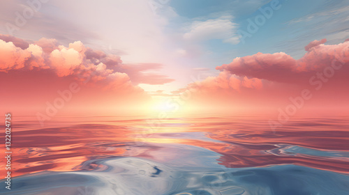 A beautiful sunset over the ocean
