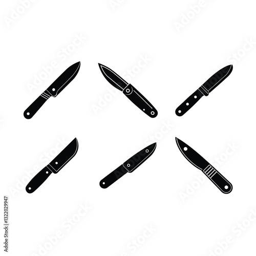 Minimal utility knife icon perfect for tools, apps, or industrial design projects.