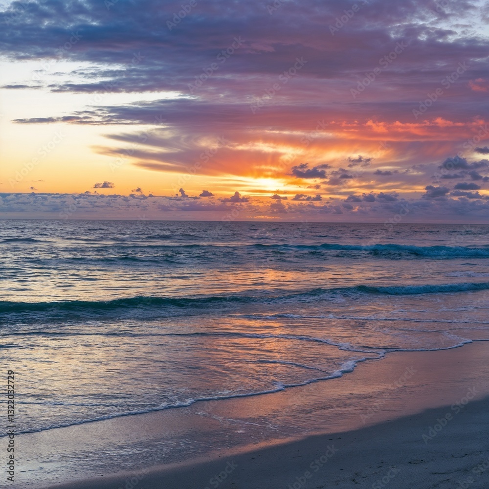 Fototapeta premium sunset over the sea