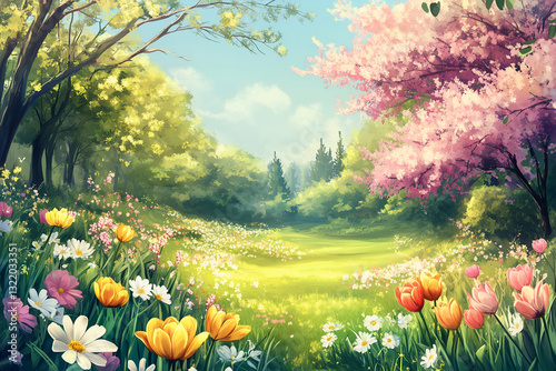 field of flowers