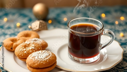 Cozy Tea Time with Traditional Cookies photo