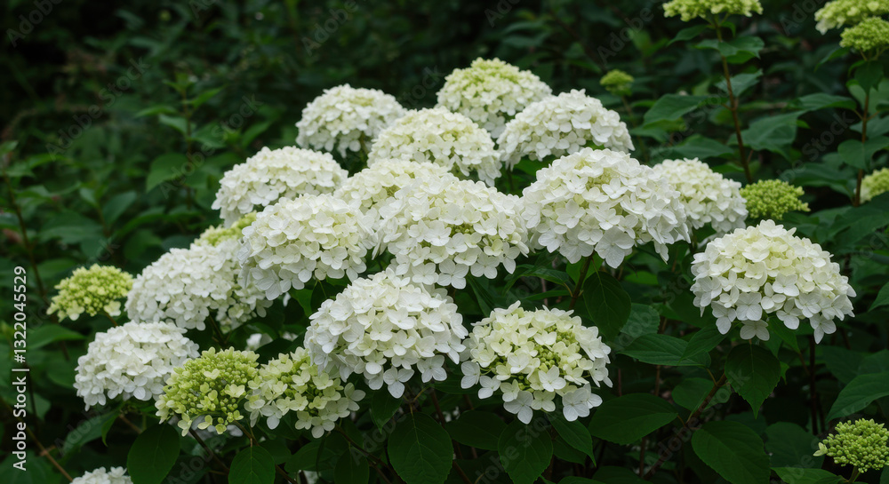 White Hydrangeas in Bloom: A Garden of Fresh Beauty & Floral Elegance | Hydrangea Flowers, Blossoms, Garden, Nature, Bloom White Hydrangeas in Bloom: A Garden of Fresh Beauty & Floral Elegance | Hydrangea Flowers, Blossoms, Garden, Nature, Bloom