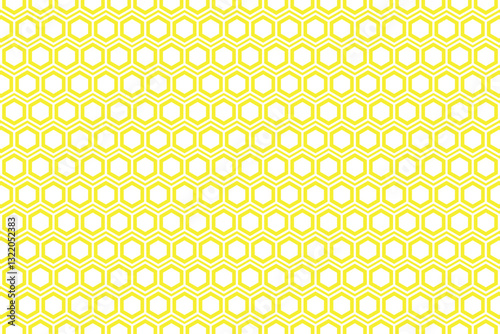 Hexagon geometric grid pattern isolated on transparent background, Abstract black honeycomb texture horizontal backdrop design, illustration png file