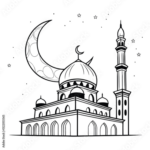 Sacred Serenity: Islamic Architecture Within the Moon
