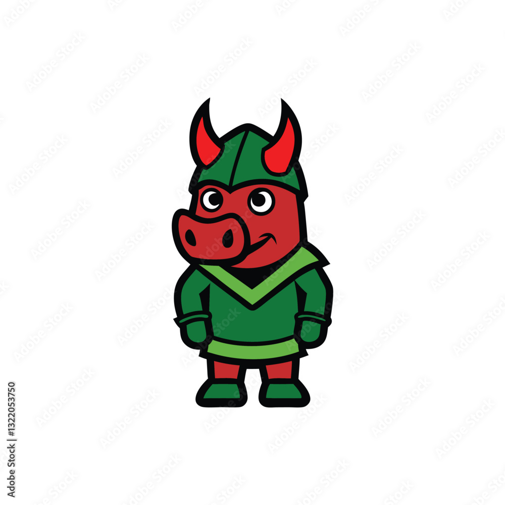 Fototapeta premium mascot logo icon vector on white background