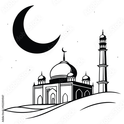 Sacred Serenity: Islamic Architecture Within the Moon