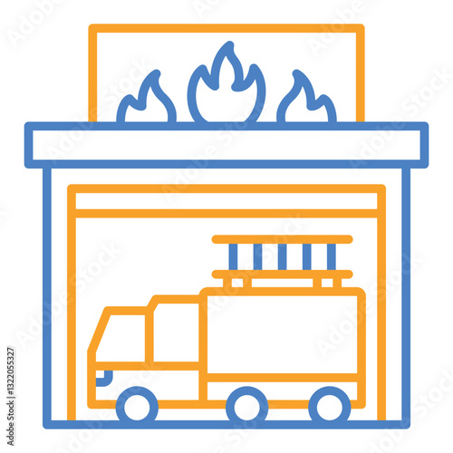 Firefighter Garage Icon