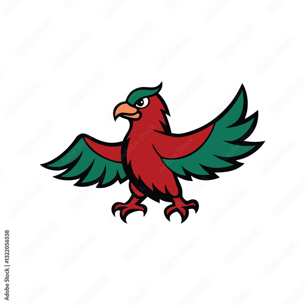 Obraz premium mascot logo icon vector on white background