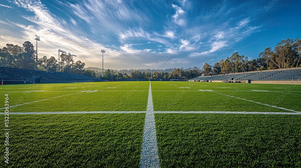 Obraz premium Expansive View of a Full-Sized Football Field