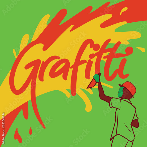Hand-drawn love symbol design for New Year greeting card with people, city, and holiday theme in a vector style