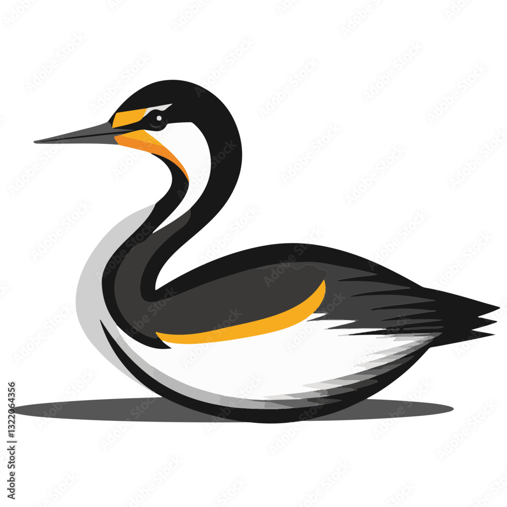 Obraz premium black and white bird