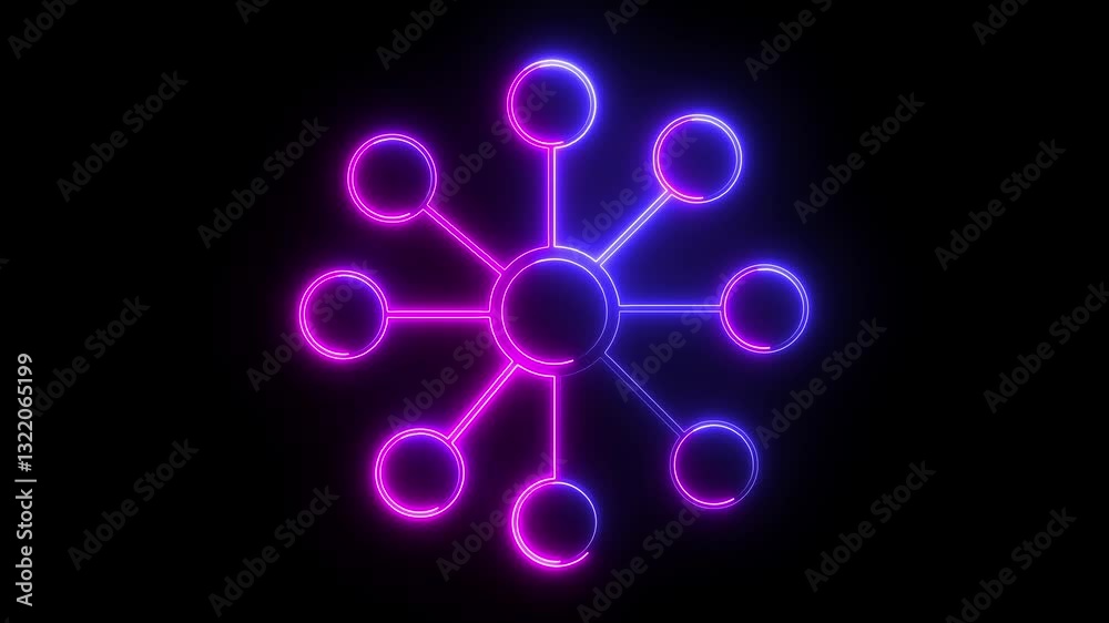 Networking concept with neon line. Neon Connected people avatars or icon. networking, social media. Networking concept with neon line. Neon Connected people avatars or icon. networking, social media.