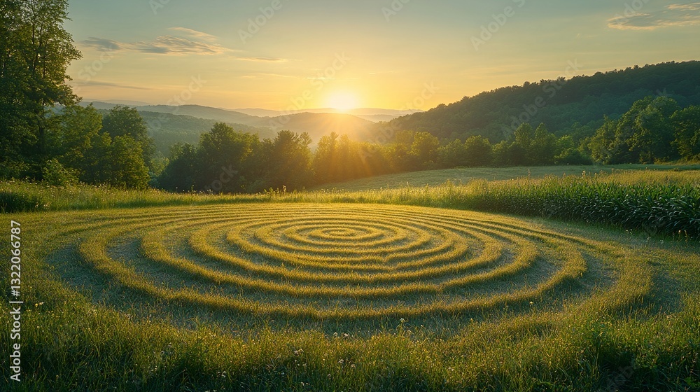 Serene Open Field Ideal for Yoga Practice Serene Open Field Ideal for Yoga Practice