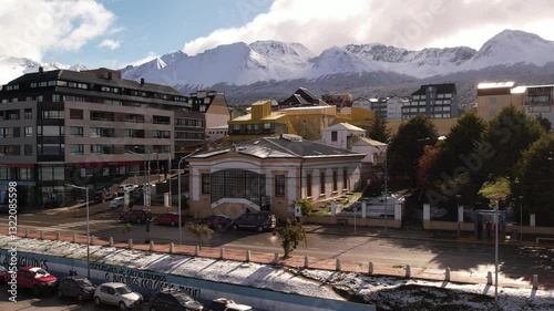 Wallpaper Mural City of Ushuaia, End of the World. View of the City, Andes Mountains and Bay Torontodigital.ca