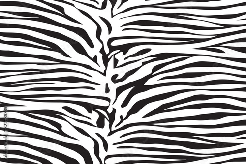 Zebra skin background vector. Animal fur, vector background for Fabric design, wrapping paper, textile, and wallpaper	