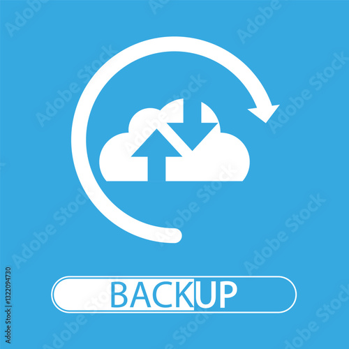 Backup Day bar, vector art illustration.