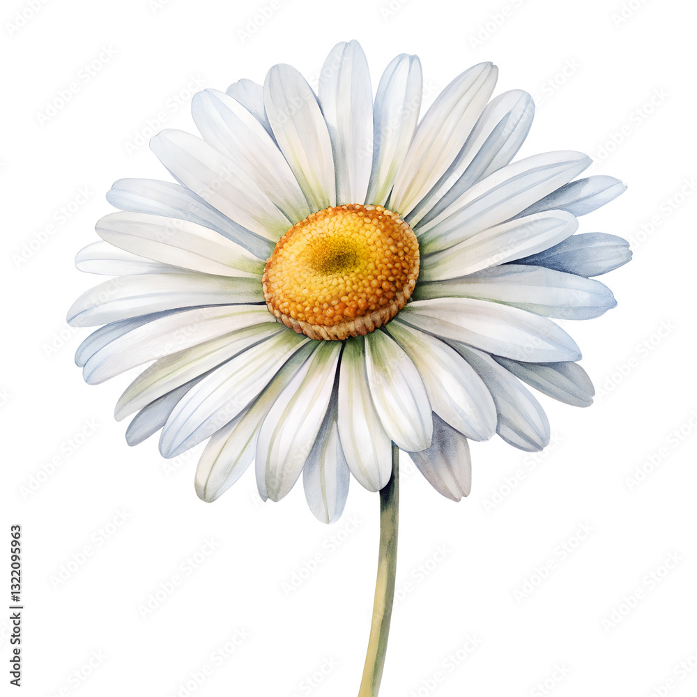 Fototapeta premium Daisy flower isolated on transparent background.PNG FORMAT