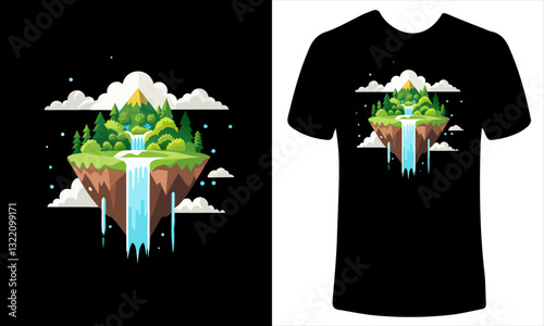  best t-shirt design, unique eye caching t-shirt design, scenery t-shirt design, printable, Print