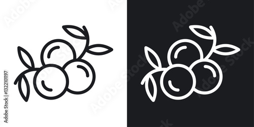 Juniper icon set in black and white stroke lines