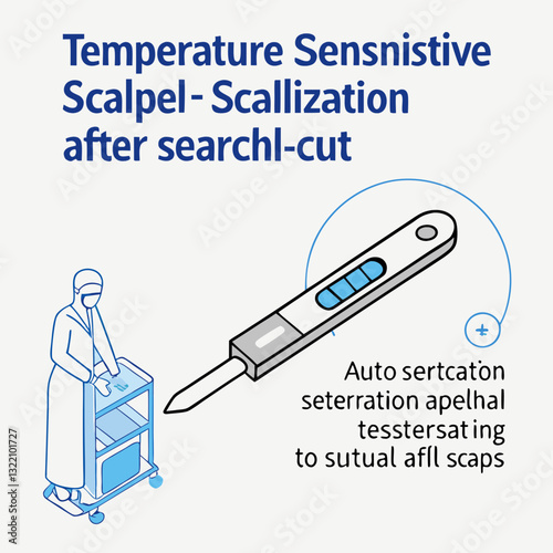 A temperature-sensitive scalpel that auto-sterilizes after each cut.
