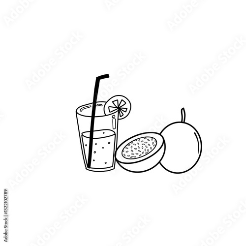 suco de maracujá , bebida 