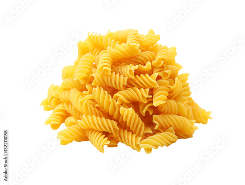 pasta on white background