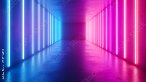 Neon Gradient Colorful Background with Smooth Transitions