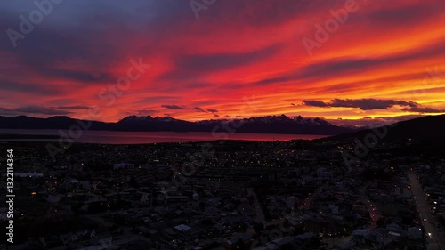 Wallpaper Mural Twilight and sunset in Ushuaia, End of the World Torontodigital.ca