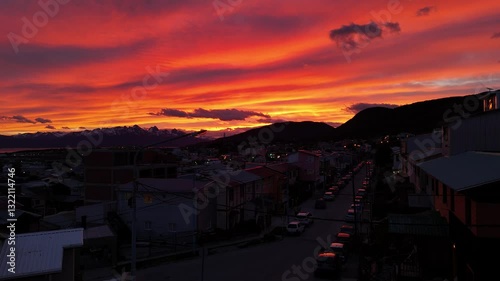 Wallpaper Mural Twilight and sunset in Ushuaia, End of the World Torontodigital.ca