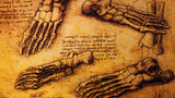 Leonardo da Vinci Anatomy Art Drawing
