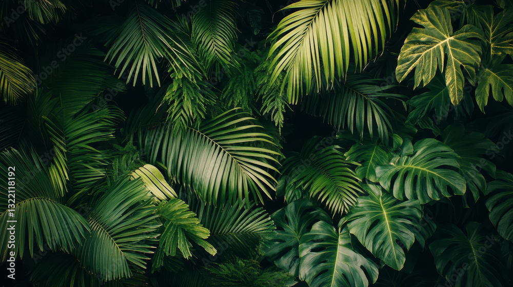 Seamless horizontal tropical background. Hand drawn palm trees, sketch exotic tropic jungle leaves and paradise palm tree vector wallpaper illustration. Exotic palm tree botanical, rainforest foliage Seamless horizontal tropical background. Hand drawn palm trees, sketch exotic tropic jungle leaves and paradise palm tree vector wallpaper illustration. Exotic palm tree botanical, rainforest foliage