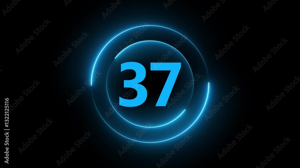 A circle with a neon icon on a black background and the text in the middle of it. A circle with a neon icon on a black background and the text in the middle of it.