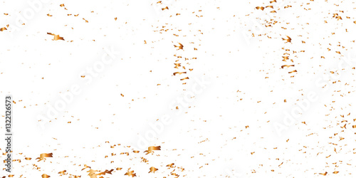 Abstract golden confetti falling down bokeh glitter and zigzag ribbon on transparent background. Design for holyday and celebration background. Vector illustration.