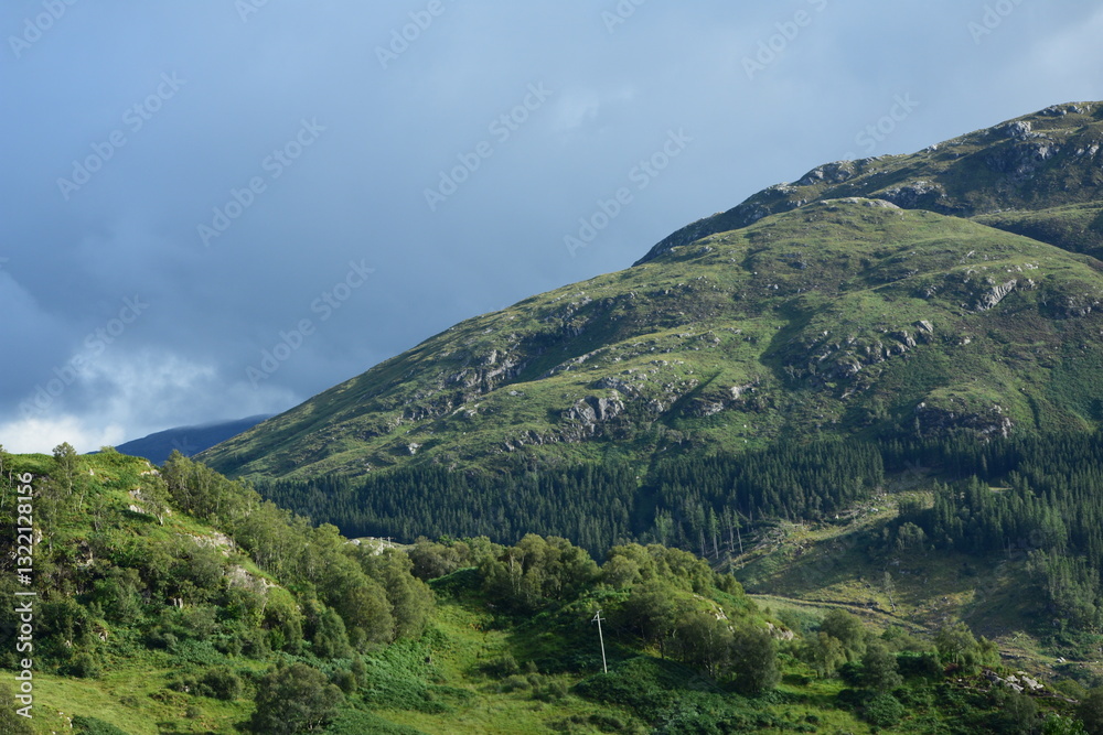 Fototapeta premium mountain landscape with blue sky