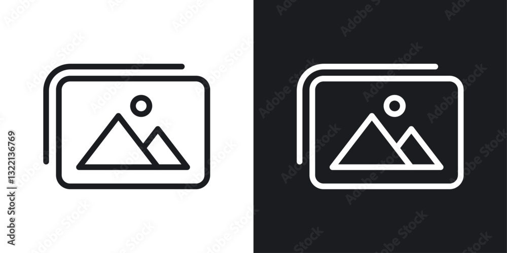 Image not an available icons set in black and white stroke lines Image not an available icons set in black and white stroke lines