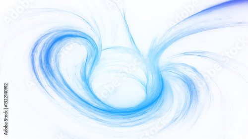 Vibrant abstract background with swirling blue hues on a transparent background
