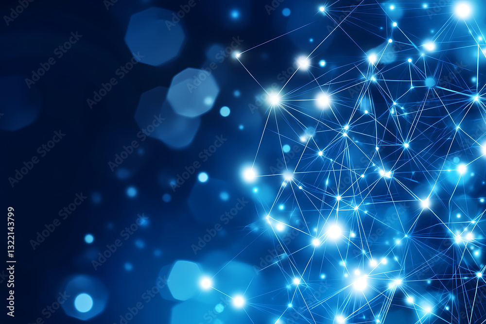 An abstract digital background banner featuring a sleek design with data connections in blue and white colors
An abstract digital background banner featuring a sleek design with data connections in blue and white colors