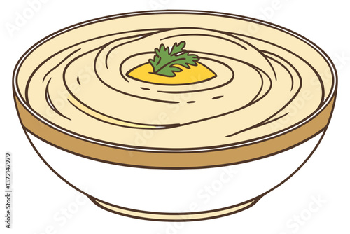 Delicious Hummus Vector Art Design for Food Lovers