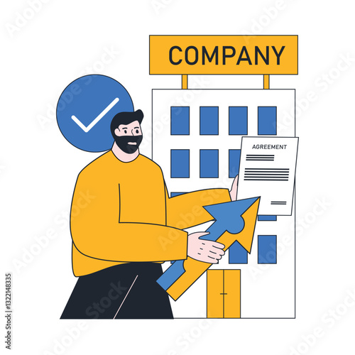 Agreement acquisition and takeover company. business acquisition and takeover. buying shares or assets from another company