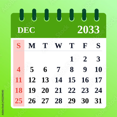 December 2033. Calendar 2033 September. December glows with holiday cheer, winter magic, and festive joy. Celebrate traditions, spread happiness, and welcome a new year







