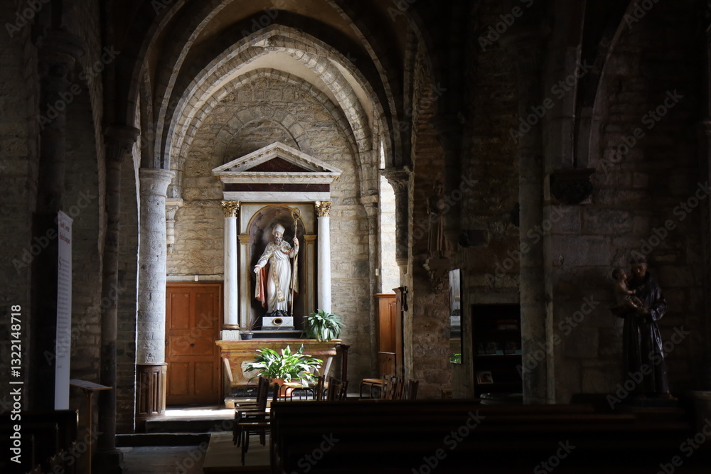 L'église Saint Just, ville d'Arbois, département du Jura, France