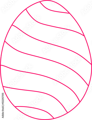easter egg with ribbon