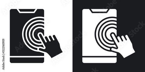 Self service icons in solid black and white collection