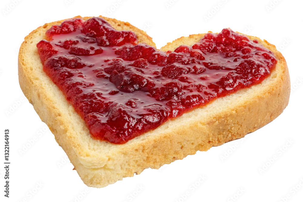 jam on a slice of bread heart food heart shaped isolated on white on transparent background jam on a slice of bread heart food heart shaped isolated on white on transparent background
