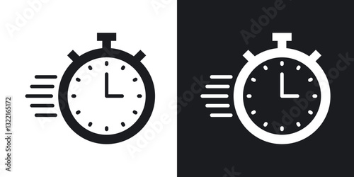 Instant icons in solid black and white collection