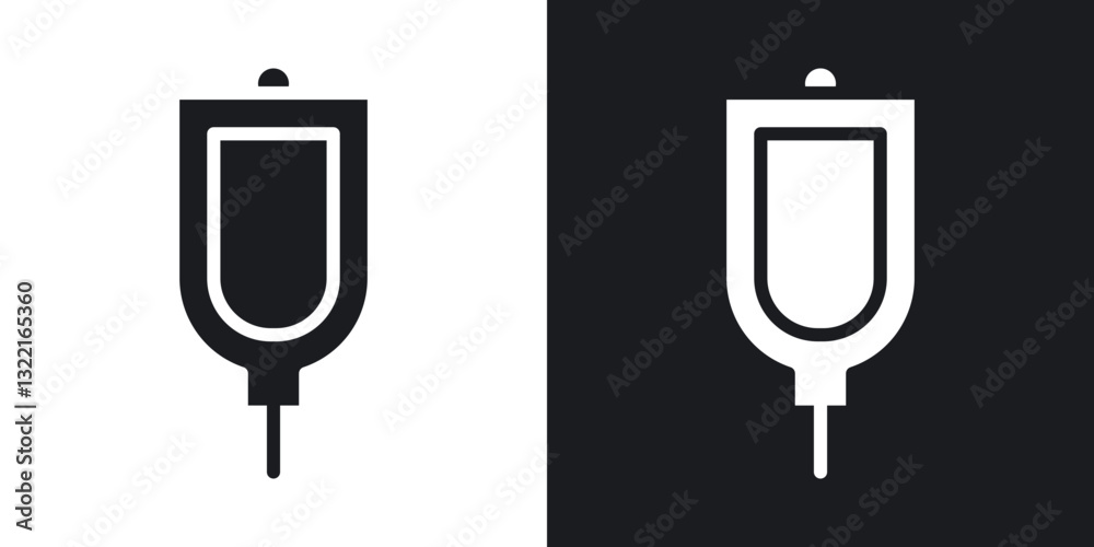 IV icons in solid black and white collection IV icons in solid black and white collection