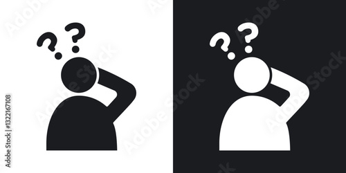Forget icons in solid black and white collection