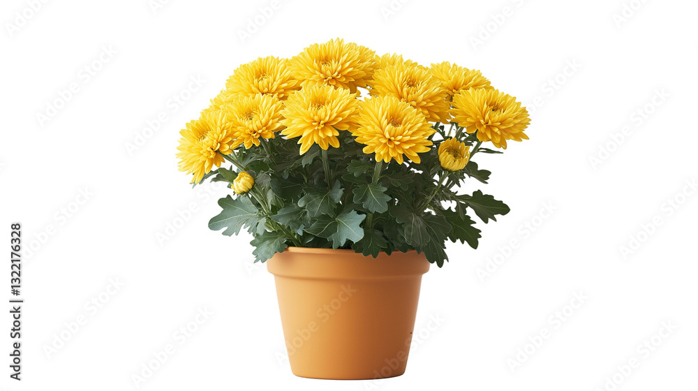 pot with plants and yellow flowers in pot , isolated on white background , transparent png pot with plants and yellow flowers in pot , isolated on white background , transparent png