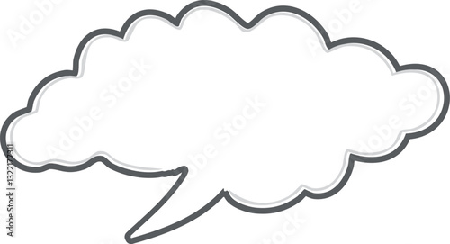 Blank Speech Bubble Graphic